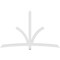 Ekena Millwork Davenport Architectural Grade PVC Gable Bracket, 96"W x 60"H x 2"D x 4"F, 15/12 Pitch GBP096X60X0204DAV00 - alternate 4